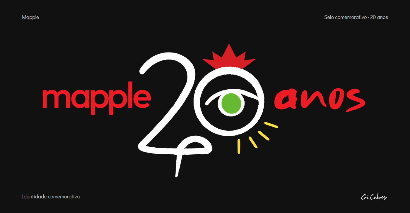 Mapple — selo comemorativo de 20 anos